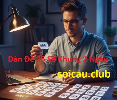Dàn đề 25 số khung 2 ngày
