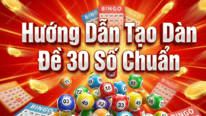 Hướng Dẫn Tạo Dàn Đề 30 Số Chuẩn
